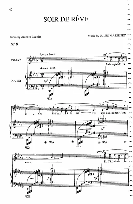 First page of Soir de rêve