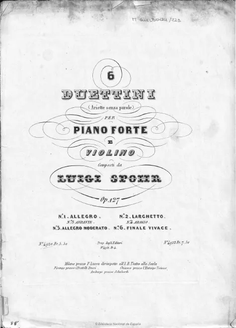 First page of Elegisch und humoristisch. 6 Duettinen (Lieder ohne Worte)