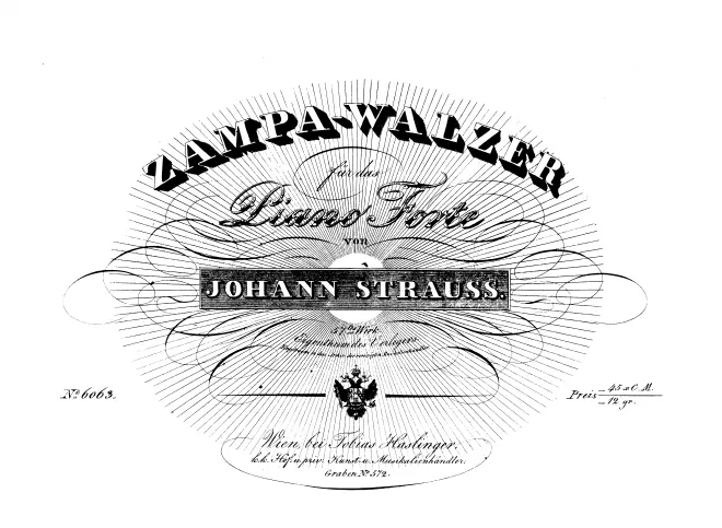 First page of Zampa-Walzer
