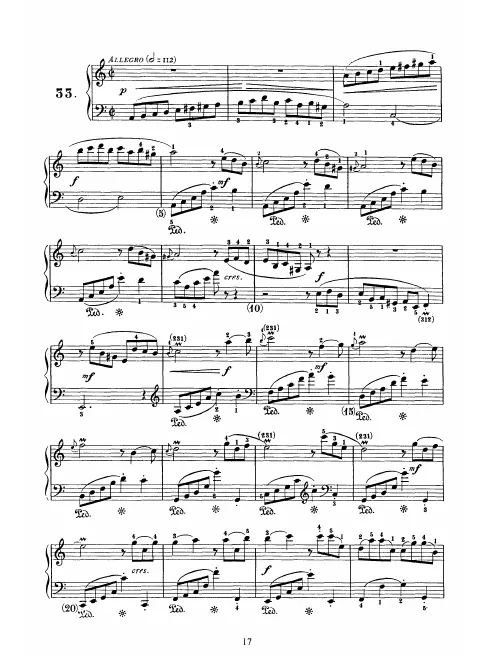 First page of Keyboard Sonata in A minor