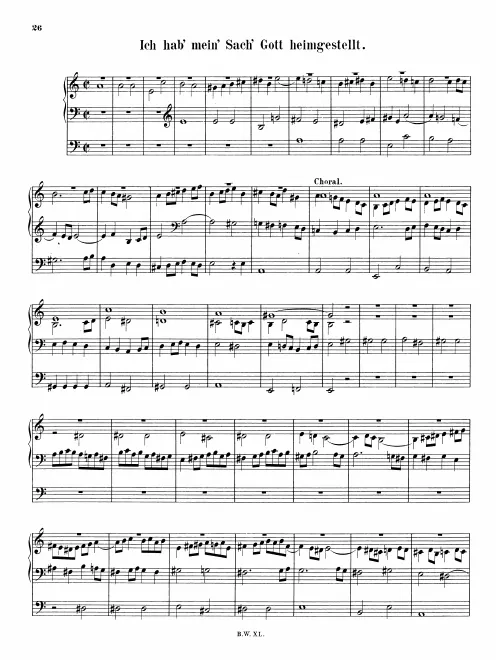 First page of Ich hab mein Sach Gott heimgestellt