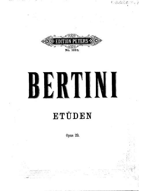 First page of 24 Etudes