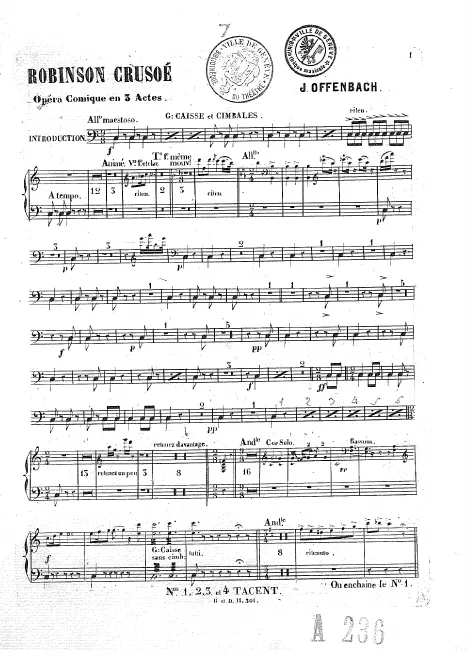 First page of Robinson Crusoé