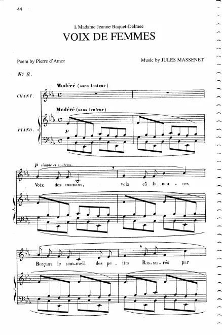 First page of Voix de femmes