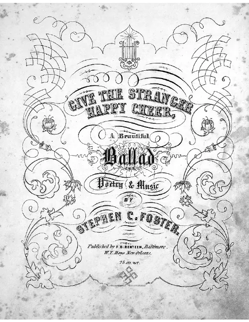 First page of Give the Stranger Happy Cheer
