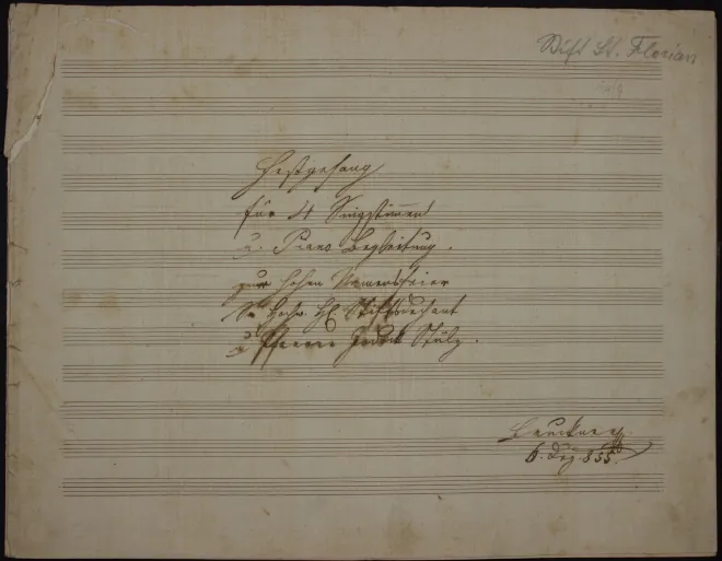 First page of Festgesang