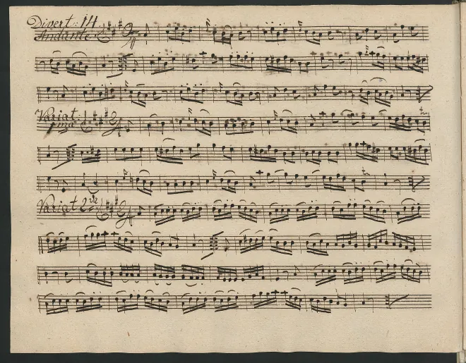 First page of Baryton Trio