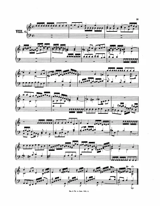 First page of Magnificat Fugue