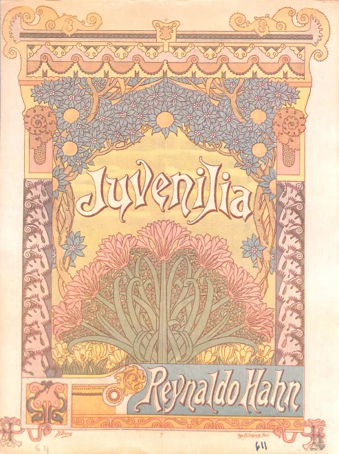 First page of Juvenilia, 6 Pieces