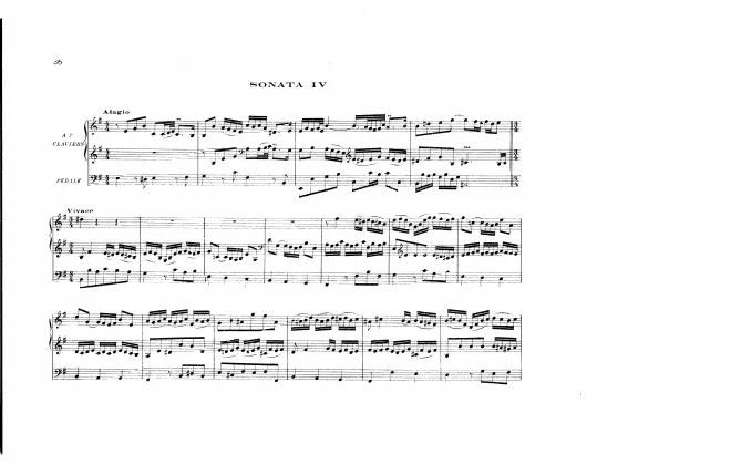 First page of Organ Sonata No.4