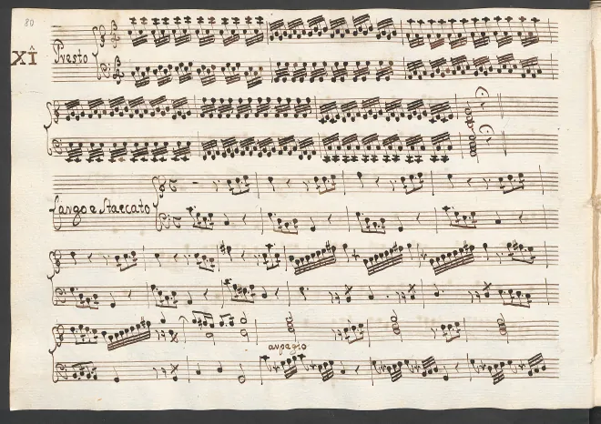 First page of Harpsichord Sonata in C major