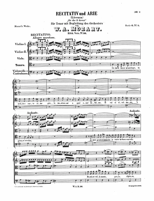 First page of Or che il dover