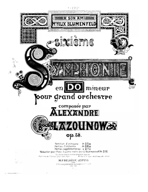 First page of Symphony No.6