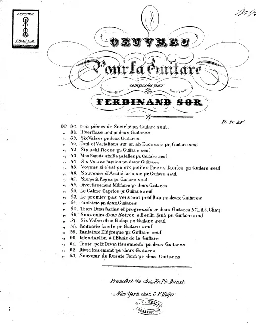 First page of 6 Petites pièces