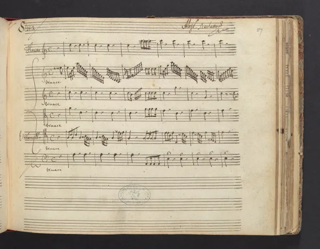 First page of Concerto Grosso in A minor