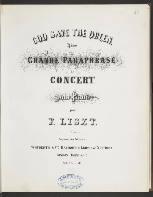 First page of God Save the Queen