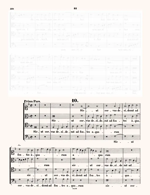 First page of Sicut cervus