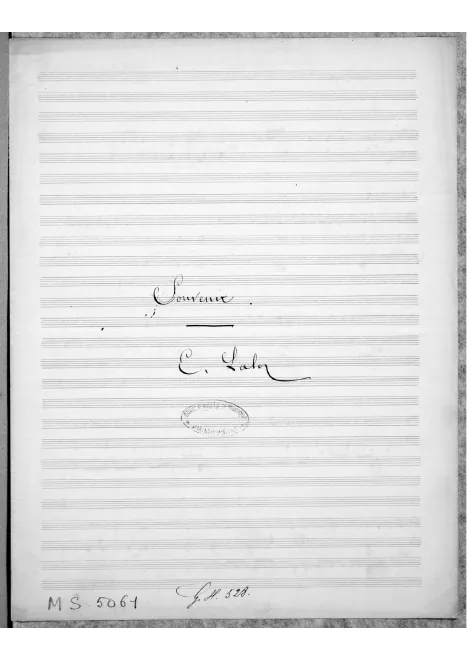 First page of Trois mélodies