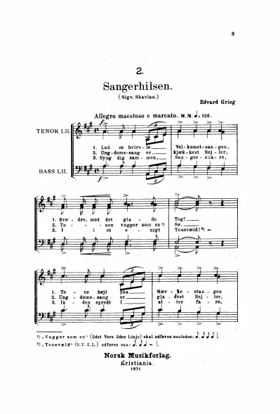 First page of Sangerhilsen