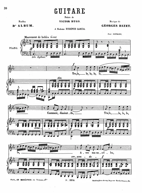 First page of Guitare