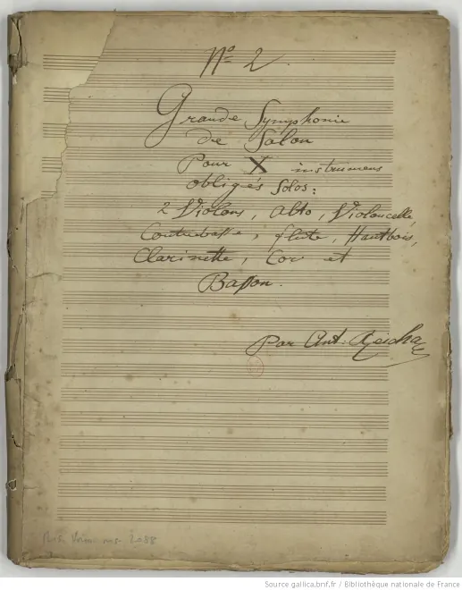 First page of Grande Symphonie de Salon No.2