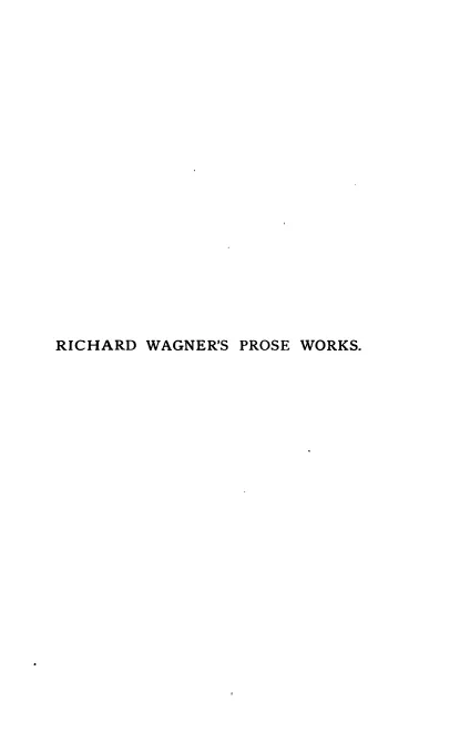 First page of Richard Wagner's Prose Works