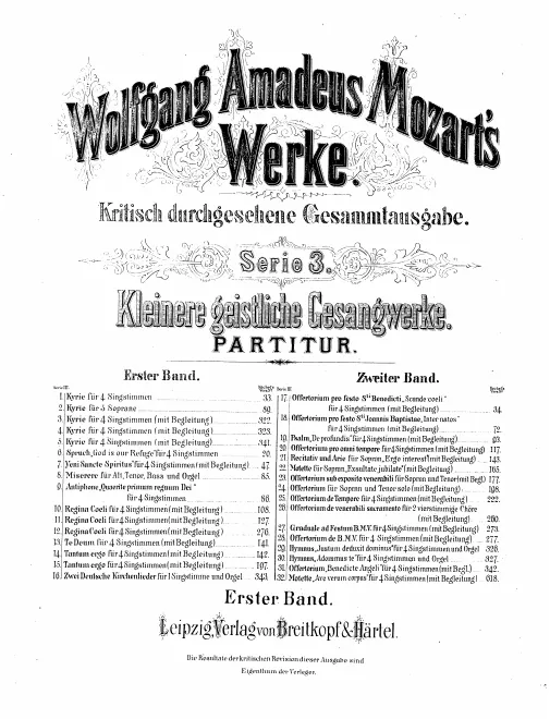 First page of Kyrie