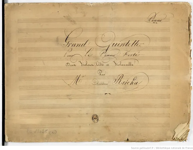 First page of Piano Quintet