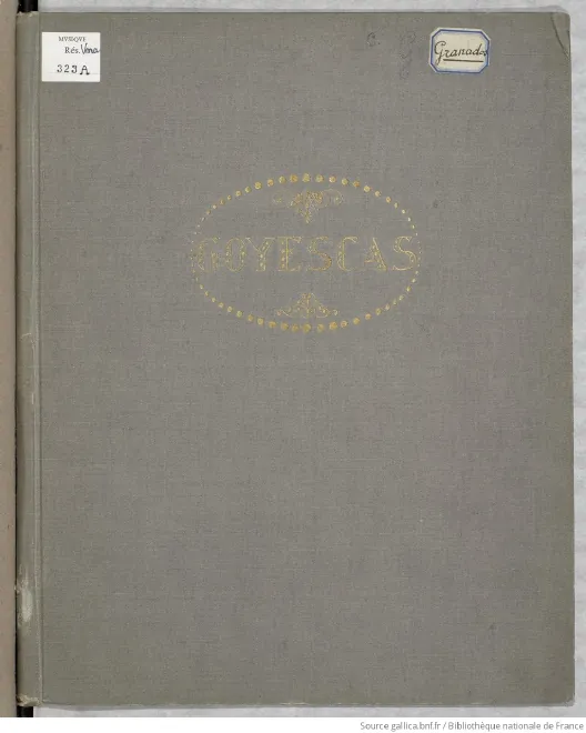 First page of Goyescas