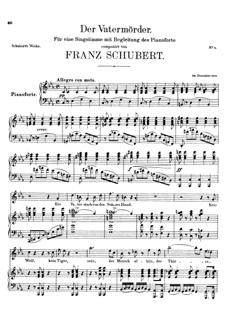 First page of Der Vatermörder