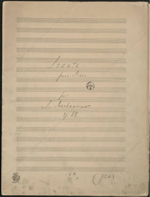 First page of Piano Sonata No.1