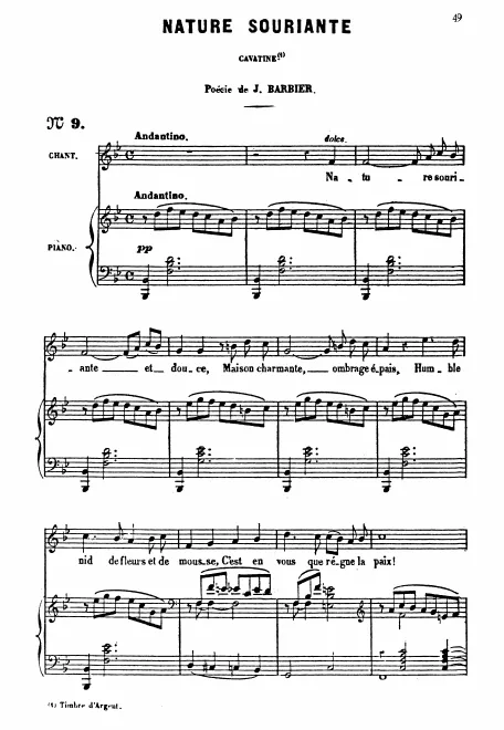 First page of Nature souriante