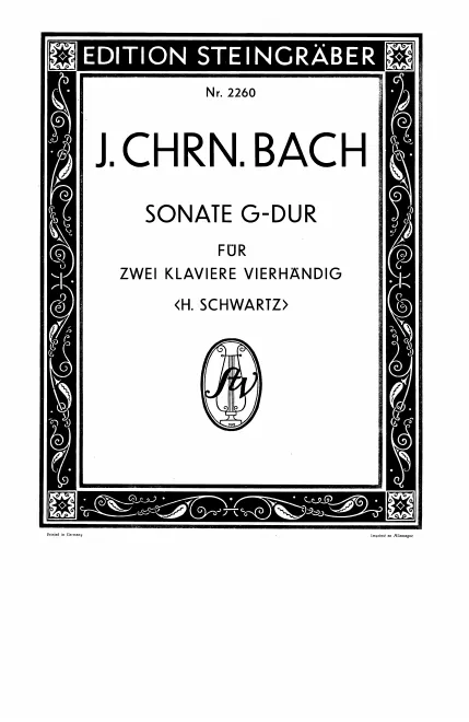 First page of Sonata for Two Keyboards