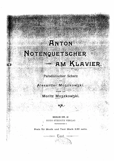 First page of Anton Notenquetscher am Klavier