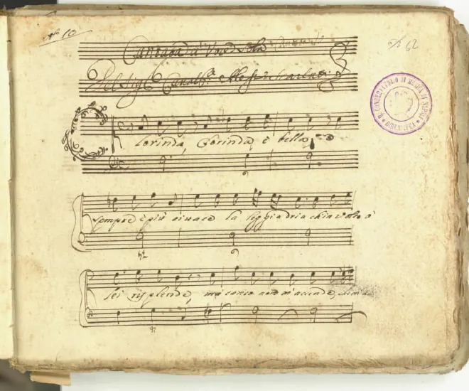 First page of Clorinda è bella ; Mitilde è bella