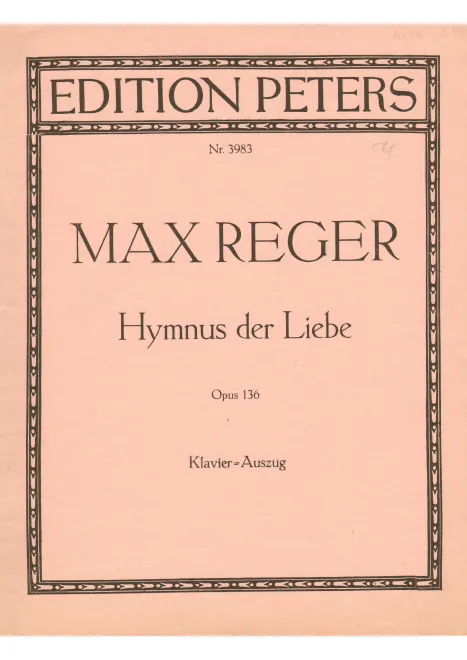 First page of Hymne der Liebe