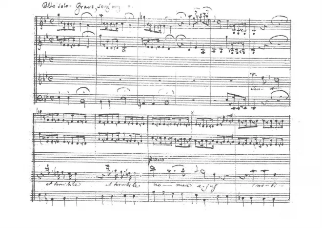 First page of Confitebor tibi Domine