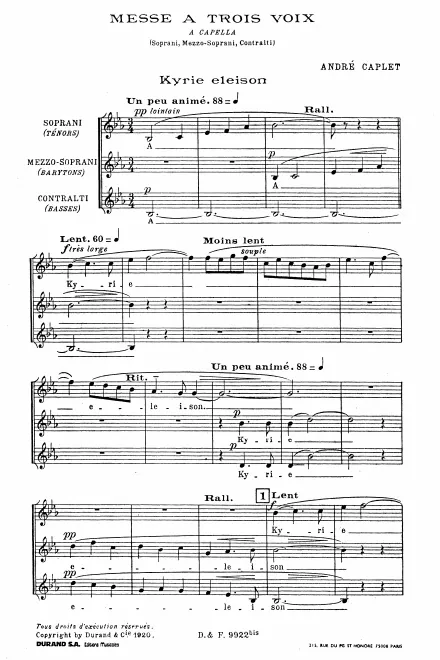 First page of Messe