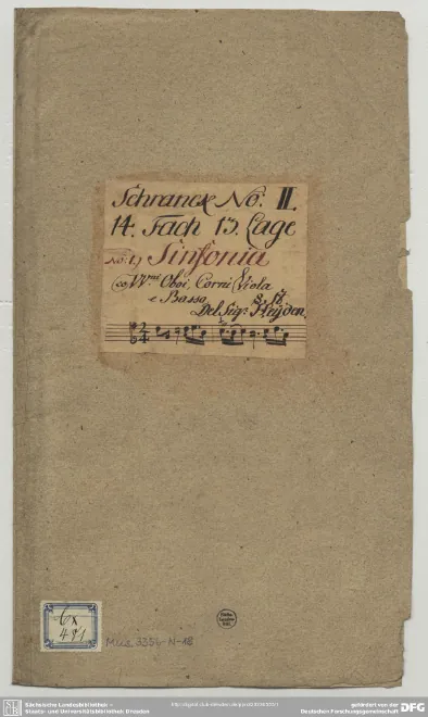 First page of Symphony No.18 in G major