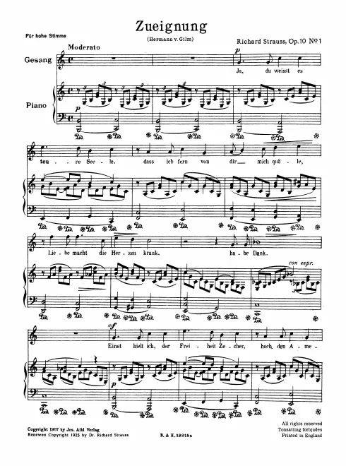 First page of 8 Gedichte aus "Letzte Blätter"