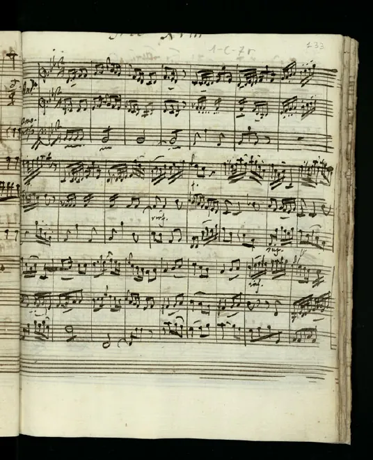 First page of Trio in B-flat major