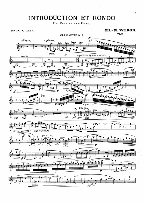 First page of Introduction et rondo