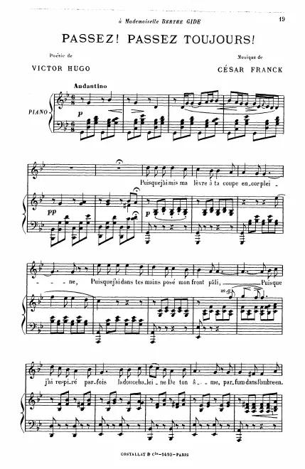 First page of Passez, passez toujours