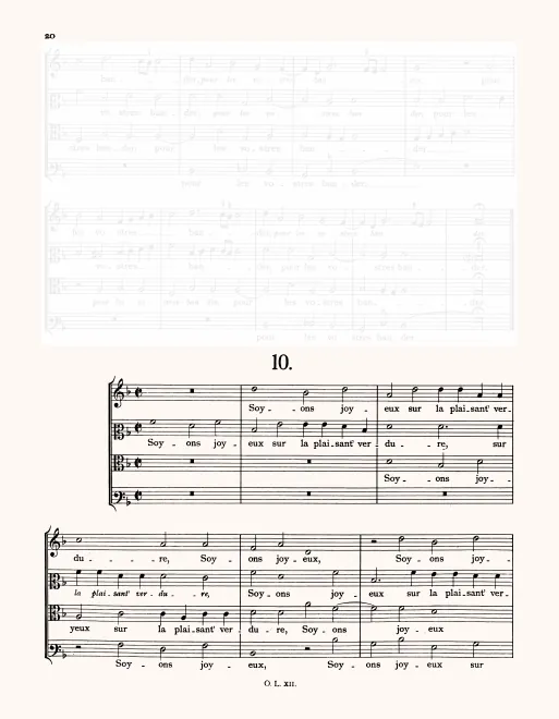 First page of Soyons joyeux