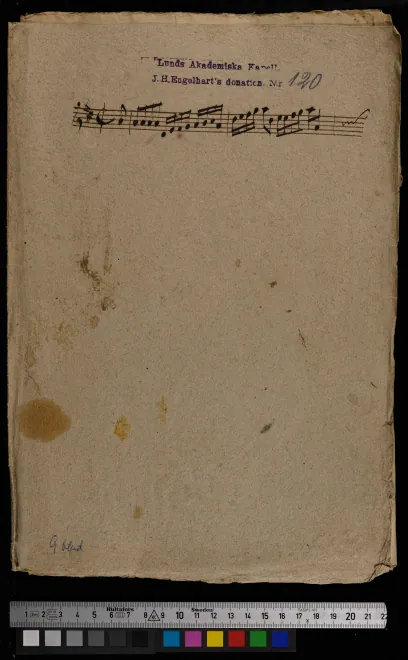 First page of Sinfonia in D major, T.Si 4