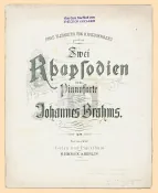 First page of 2 Rhapsodies