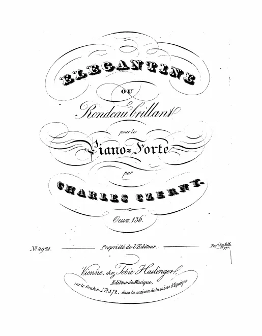 First page of Églantine ou Rondeau brillant