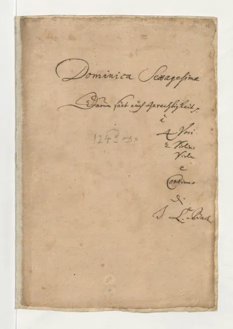 First page of Darum säet euch Gerechtigkeit