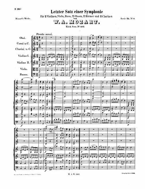 First page of Symphony No.52