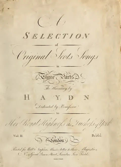 First page of 150 Scottish Songs